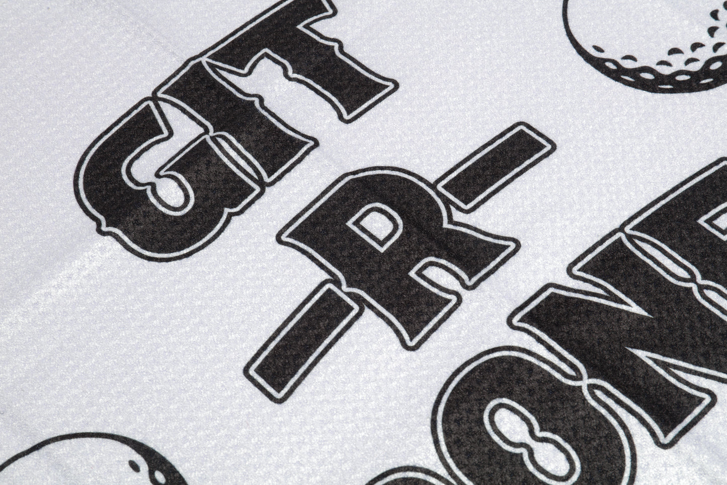 Git-R-Done Golf Towel (White)