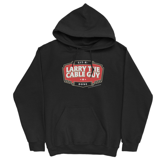 Beer Label Pullover Hoodie (Black)
