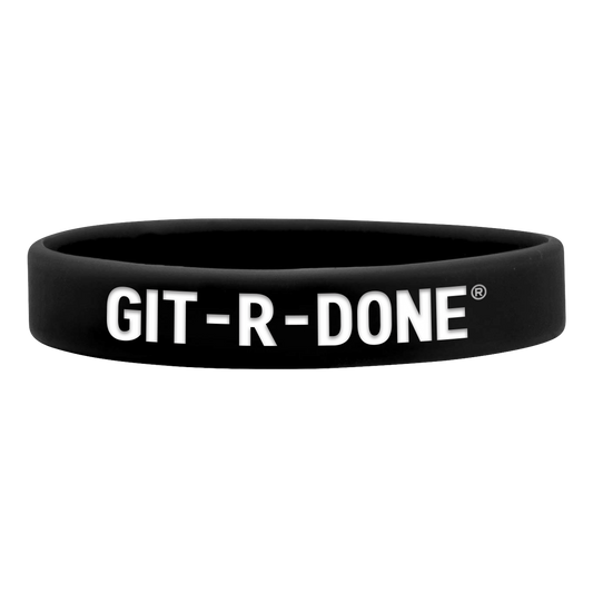 Git–R–Done Rubber Bracelet (Black)
